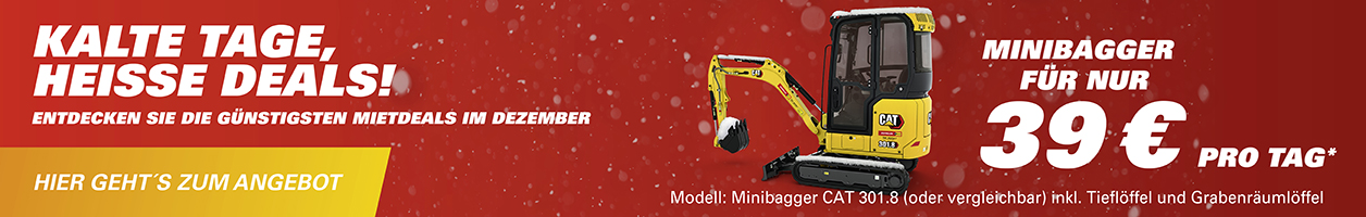 Minibagger Banner